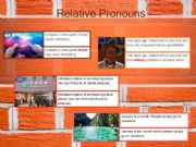 English powerpoint: Relative Pronouns Exercises