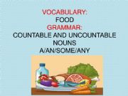 English powerpoint: COUNTABLE AND UNCOUNTABLE NOUNS A/AN/SOME/ANY