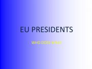English powerpoint: The EU