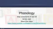 English powerpoint: Phonology Sounds T and D