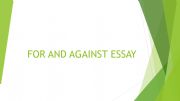 English powerpoint: how to write a for and against essay
