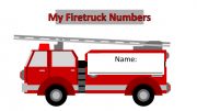English powerpoint: My Firetruck Numbers