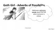 English powerpoint: Adverbs of Possibility