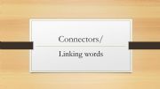 English powerpoint: Linking words
