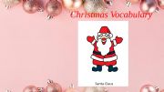 English powerpoint: Christmas Flashcards