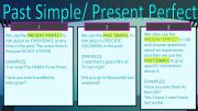 English powerpoint: Present Perfect vs. Simple Past