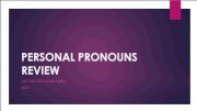 English powerpoint: Personal pronouns