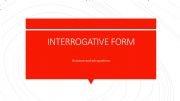 English powerpoint: INTERROGATIVE FORM