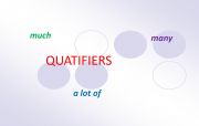 English powerpoint: QUATIFIERS  A LOT OF / MANY / MUCH  