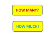 English powerpoint: HOW MUCH  /  HOW MANY