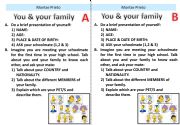 English powerpoint: speaking exam card YOU & YOUR FAMILY