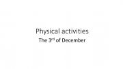 English powerpoint: Physical activities 
