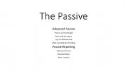 English powerpoint: Advanced Passive