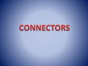 English powerpoint: Connectors
