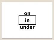 English powerpoint: prepositions in on under