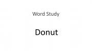English powerpoint: Ways to use the word Donut
