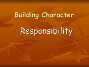 English powerpoint: presentation about responsibility