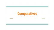 English powerpoint: Comparative (superiority and equality)