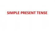 English powerpoint: SIMPLE PRESENT VS PRESENT CONTINUOUS TENSE