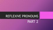 English powerpoint: Reflexive Pronoun