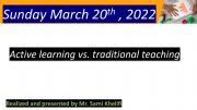 English powerpoint: Active learning vs. traditional teaching