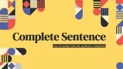 English powerpoint: Answering Complete Sentence