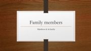 English powerpoint: Family Members