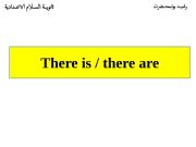 English powerpoint: there is & there are 