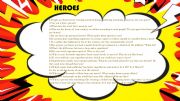 English powerpoint: discussion: heroes