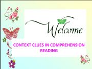 English powerpoint: Using context clues in reading comprehension