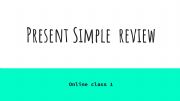 English powerpoint: Present simple review