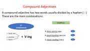 English powerpoint: Compound Adjectives- Types and examples