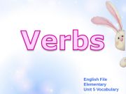 English powerpoint: Verbs. Vocabulary