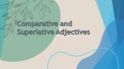 English powerpoint: comparative and superlative adjectives  