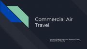 English powerpoint: Commercial Air Travel