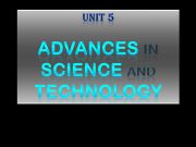 English powerpoint: Advances in Science and Technology
