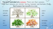 English powerpoint: seasons and weather