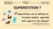 English powerpoint: supertition
