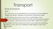 English powerpoint: transport