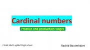 English powerpoint: Cardinal numbers exercise