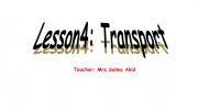 English powerpoint: Lesson 4 Transport (9th form)