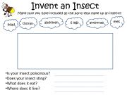 English powerpoint: Invent an Insect