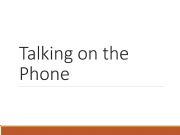 English powerpoint: Talking on the phone and text messages