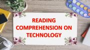 English powerpoint: READING COMPREHENSION ON TECHNOLOGY
