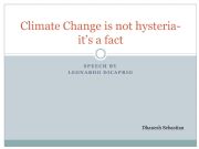 English powerpoint: Climate Change by Leonardo DiCaprio