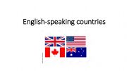 English powerpoint: English-speaking countries
