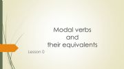 English powerpoint: Modal verbs