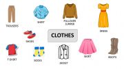 English powerpoint: most common clothes