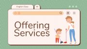 English powerpoint: offering services