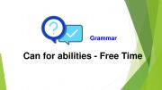 English powerpoint: CAN FOR ABILITIES 